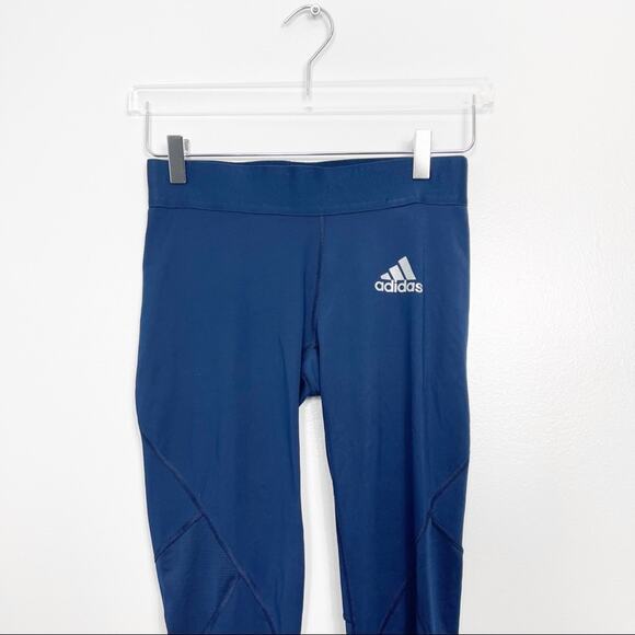 Adidas Techfit Compression 'CLIMALITE Blue Leggings Size Small - Picture 4 of 11